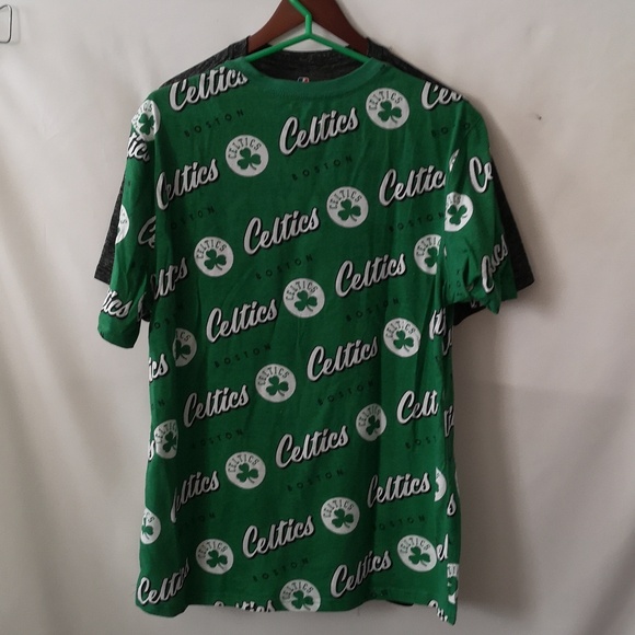Set of Two Boston Celtics T-shirts Never Worn, Size Large, All-over Print, Green - Picture 6 of 7